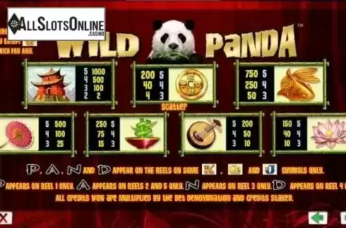Screen2. Wild Panda from Aristocrat
