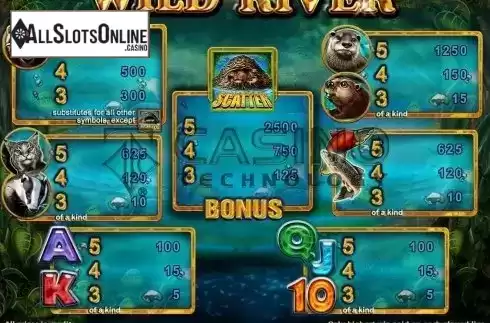 Screen5. Wild River from Casino Technology