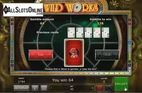 Gamble. Wild Works from Novomatic