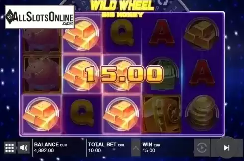 Win screen 2. Wild Wheel from Push Gaming