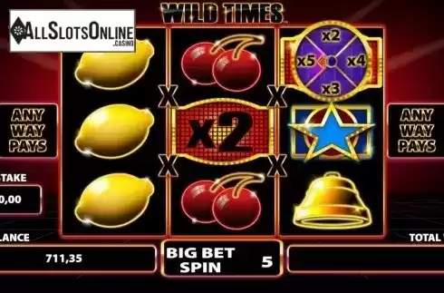 Bonus Wheel screen 2. Wild Times from Barcrest