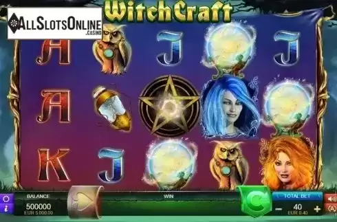 Reels screen. WitchCraft from FUGA Gaming