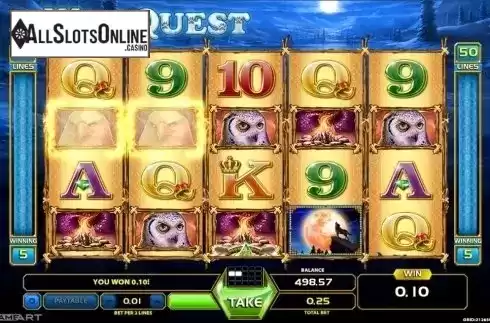 Win Screen 2. Wolf Quest from GameArt