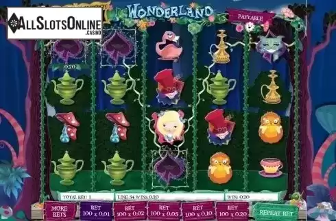 Win Screen 2. Wonderland (Gamesys) from Roxor Gaming