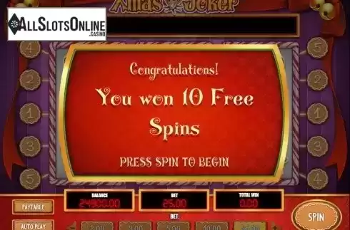 Free spins. Xmas Joker from Play'n Go