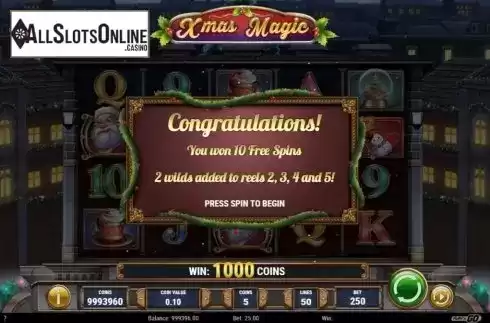 Free Spins 1. Xmas Magic from Play'n Go