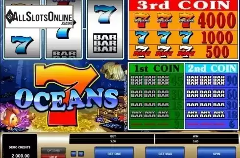 Screen2. 7 Oceans from Microgaming