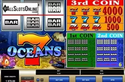 Screen3. 7 Oceans from Microgaming