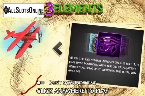 Intro screen. 3 Elements from FUGA Gaming