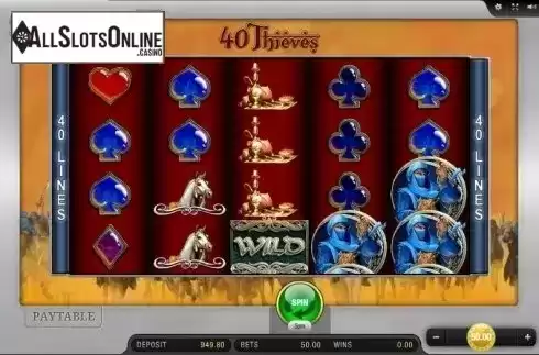 Screen 1. 40 Thieves from Bally Wulff