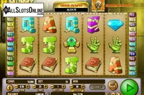 Game Workflow screen. Mummy Money from Habanero