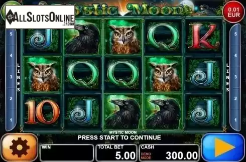 Reels screen. Mystic Moon (Casino Technology) from Casino Technology