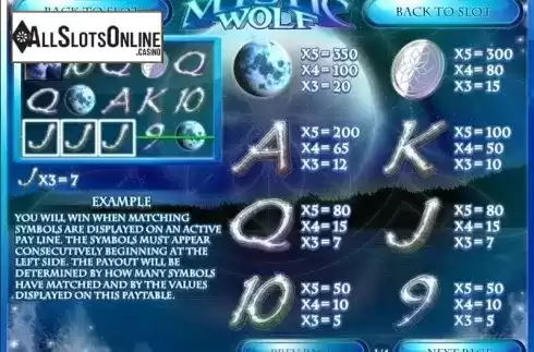 Screen2. Mystic Wolf (Rival Gaming) from Rival Gaming