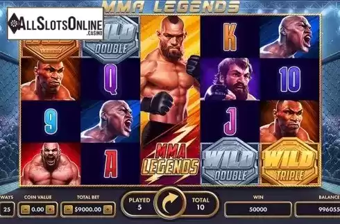 Reel Screen. MMA Legends from NetGame
