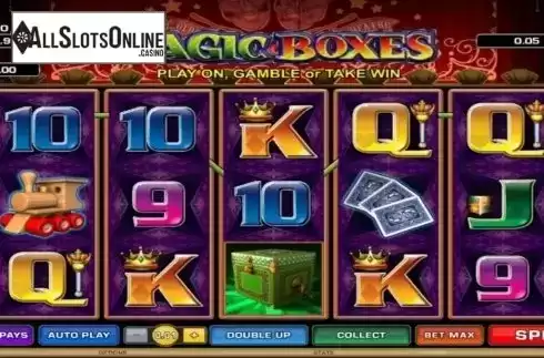 Screen 1. Magic Boxes from Microgaming