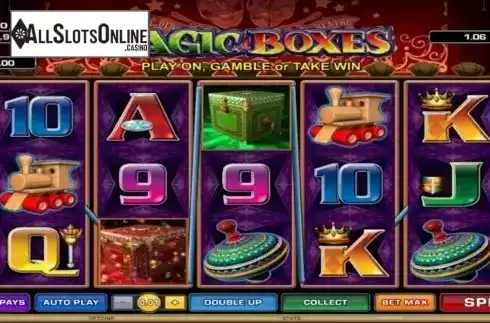 Screen 2. Magic Boxes from Microgaming