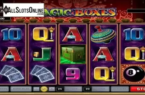 Screen 3. Magic Boxes from Microgaming