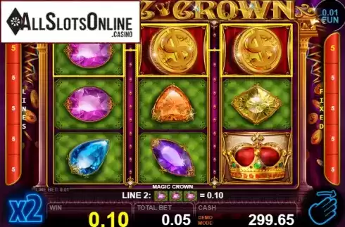Win screen 1. Magic Crown from Casino Technology