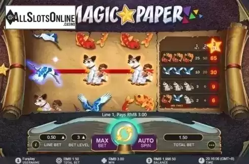 Win Screen. Magic Paper from GamePlay