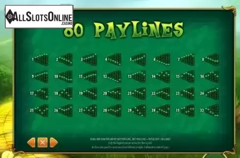 Paytable 5. Magic of Oz (GamesOS) from GamesOS