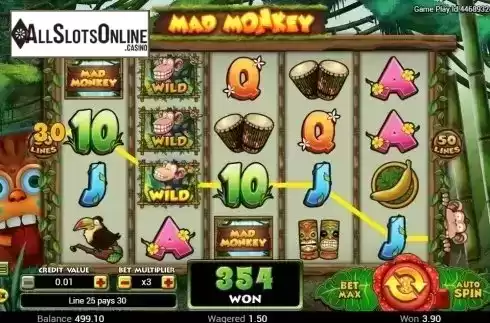 Win Screen 2. Mad Monkey from TOP TREND GAMING