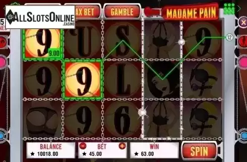 Screen4. Madame Pain from Booming Games