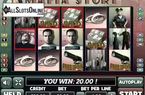Win Screen. Mafia Story from PlayPearls