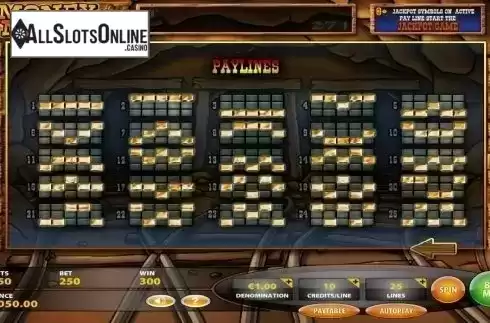 Paylines. Money Miner from IGT