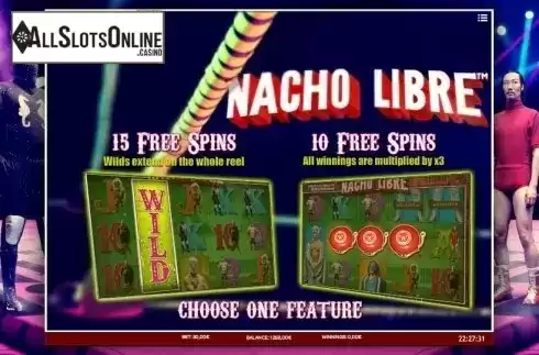 Free spins. Nacho Libre from iSoftBet