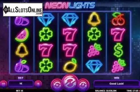 Reel Screen. Neon Lights from Green Jade Games