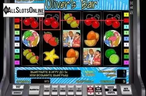 Win Screen. Oliver's Bar from Novomatic