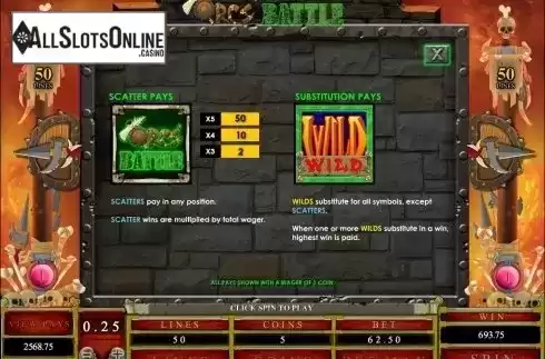 Screen3. Orc's Battle from Microgaming