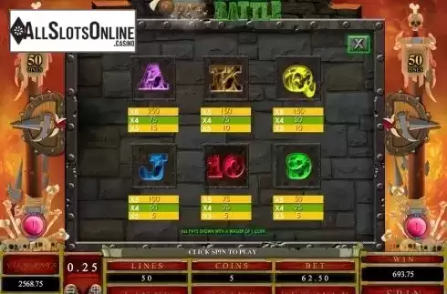 Screen5. Orc's Battle from Microgaming