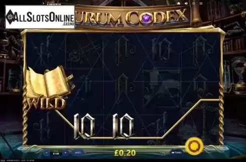 Win Screen. Aurum Codex from Red Tiger