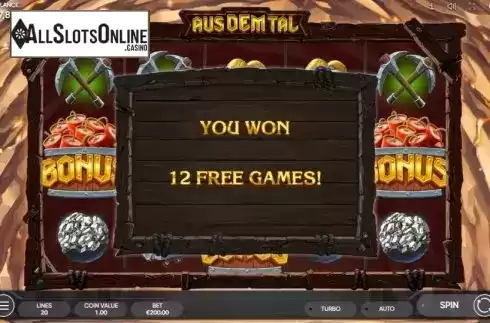 Free Spins 1. Aus Dem Tal from Endorphina
