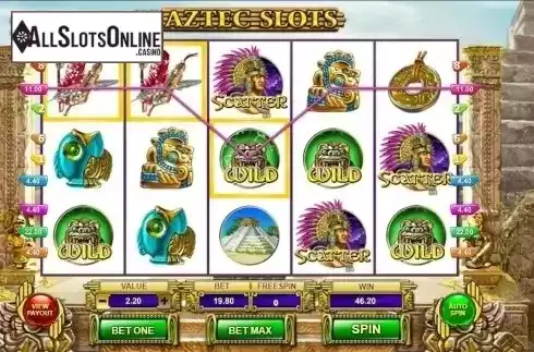 Win Screen 2. Aztec Slots from GamesOS
