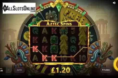 Win Screen 3. Aztec Spins from Red Tiger