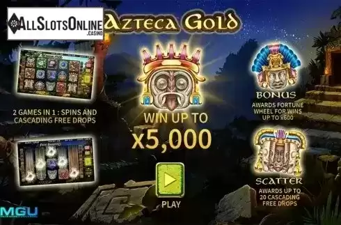 Intro screen. Azteca Gold from MetaGU