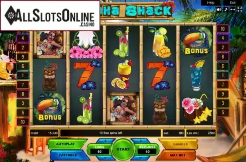 Reel Screen. Aloha Shack from Platin Gaming