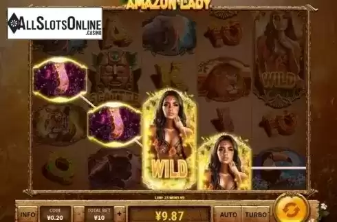 Win Screen . Amazon Lady from Skywind Group