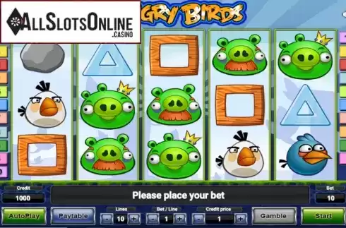 Reel Screen. Angry Birds from Novomatic