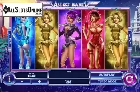 Staked screen. Astro Babes from Playtech