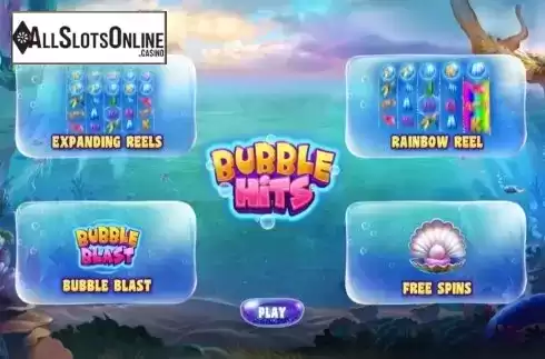 Intro screen. Bubble Hits from Pariplay
