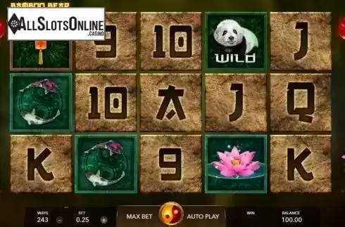 Reel Screen. Bamboo Bear from Mascot Gaming
