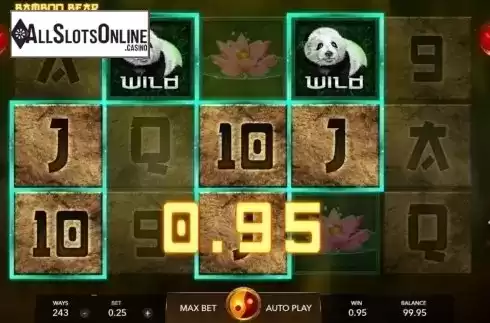 Win Screen 1. Bamboo Bear from Mascot Gaming