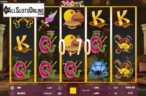Win screen 1. Belly Dance from We Are Casino
