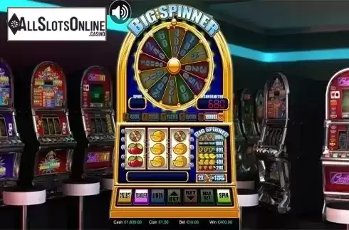 Bonus game win screen. Big Spinner from Betdigital