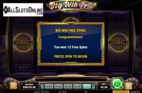 Free Spins 3. Big Win 777 from Play'n Go