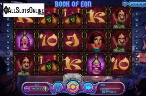 Reel Screen. Book of Eon from Spinmatic