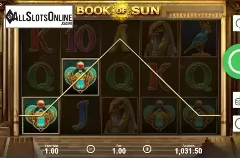 Win. Book of Sun from Booongo